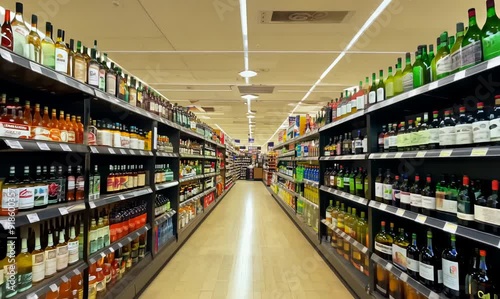 Inviting Liquor Store Aisle Showcase