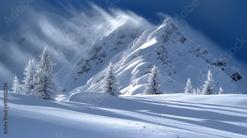 Snow covered forest in soft morning light, capturing the enchanting winter beauty