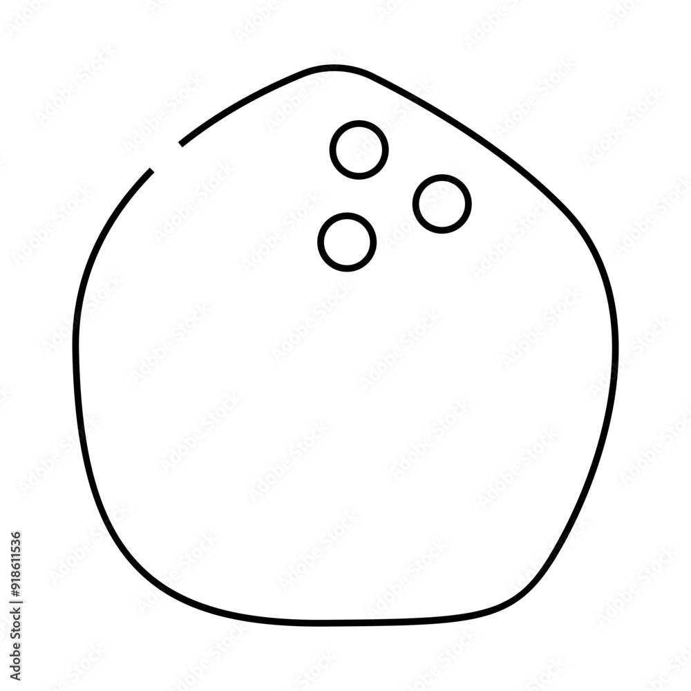coconut white line icon vector. coconut white sign. isolated contour symbol black illustration coconut white line icon vector. coconut white sign. isolated contour symbol black illustration