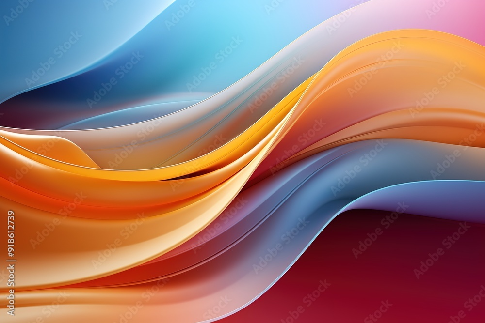 Abstract colorful wavy lines, futuristic design. Abstract colorful wavy lines, futuristic design.