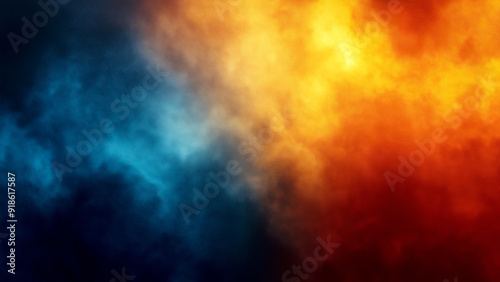 Wallpaper Mural Background of swirling smoke and fog in red, yellow, orange, blue colors. Abstract, cinematic, atmospheric. Torontodigital.ca