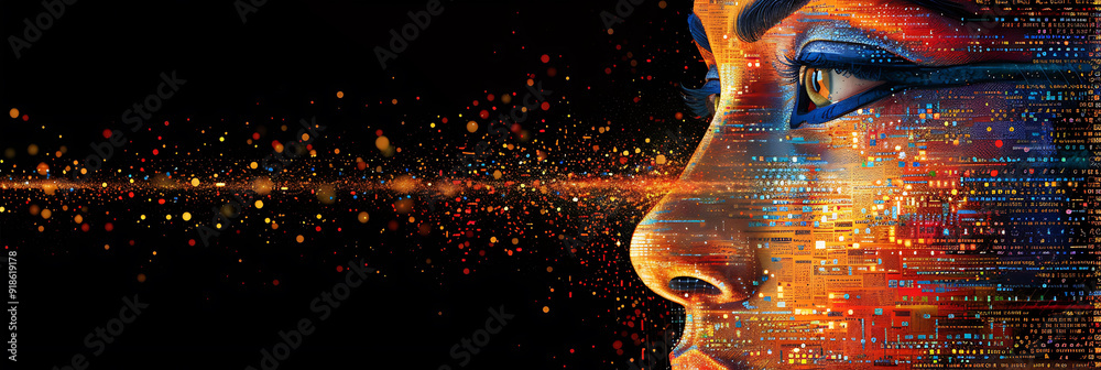 Digital representation of Thoth Lines of code form his image ...