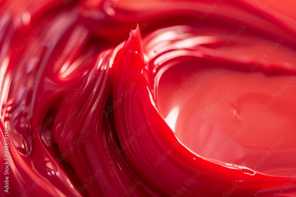 Zoomed in detail of vibrant red color gel Zoomed in detail of vibrant red color gel