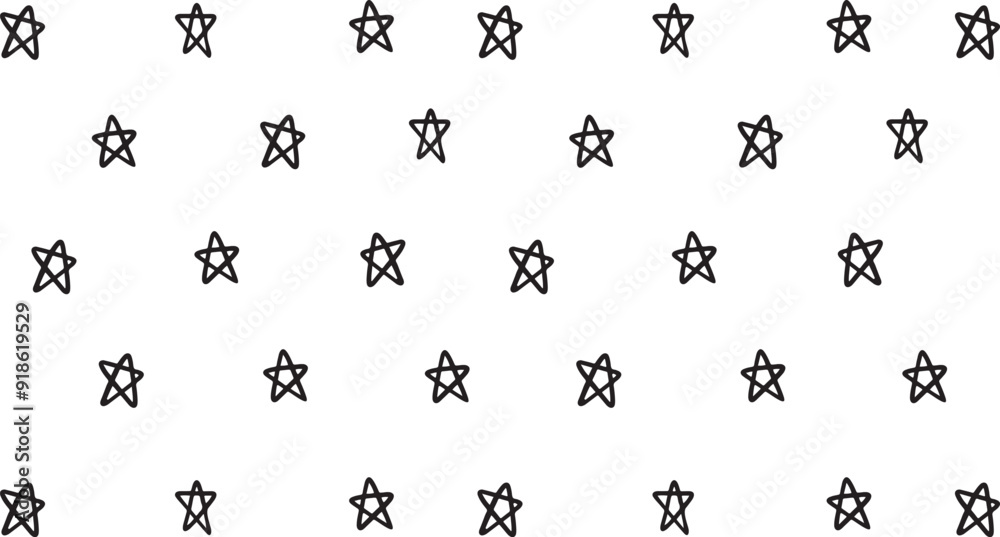 This Hand-Drawn Star Pattern Brings Whimsy to Your Designs. This Hand-Drawn Star Pattern Brings Whimsy to Your Designs.