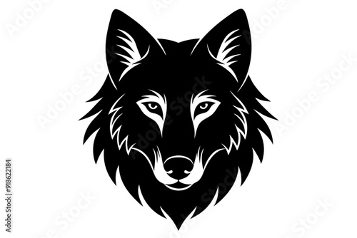 Gray Wolf Silhouette | Endangered Species USA Geometric, Line Art, Kawaii Cartoon | Vector Logo & Clipart