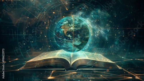 Digital Book of Knowledge Earth's TechnoLit Fusion photo