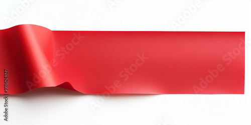 Free Download Striscia rossa su sfondo bianco. Spazio per messaggio. - GFXLoad