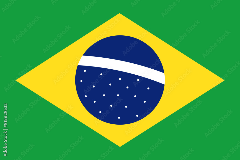 Obraz premium brazil flag
