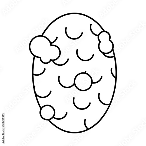 anti cellulite soap line icon vector. anti cellulite soap sign. isolated contour symbol black illustration