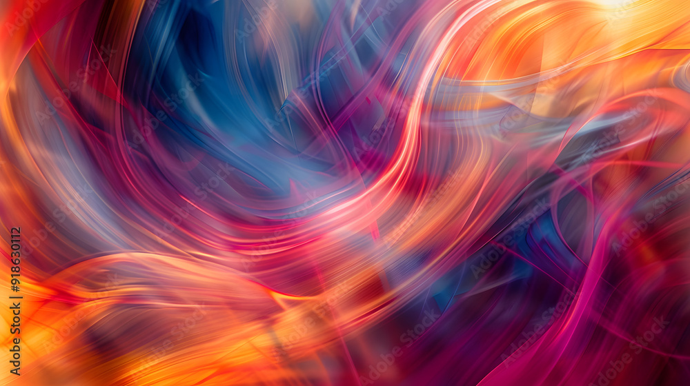 A colorful, abstract painting with a lot of red, blue, and yellow A colorful, abstract painting with a lot of red, blue, and yellow