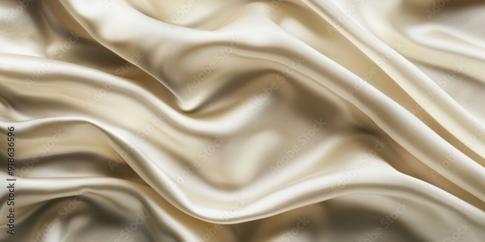 Cream fabric with soft, flowing folds and a smooth, silky texture, exuding luxury and elegance. Cream fabric with soft, flowing folds and a smooth, silky texture, exuding luxury and elegance.