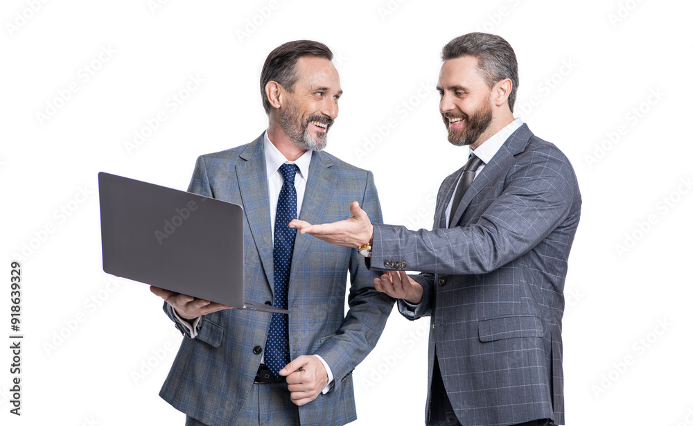 Remote meeting. freelance men post blog online. freelance working online. businessmen using laptop for freelancing. business computer freelancing. businessmen freelancer isolated on white Remote meeting. freelance men post blog online. freelance working online. businessmen using laptop for freelancing. business computer freelancing. businessmen freelancer isolated on white