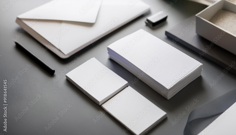 Close-Up of Branding Elements and Logos for Corporate Identity Close-Up of Branding Elements and Logos for Corporate Identity