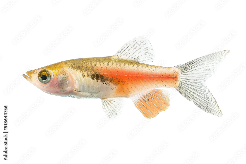 Closeup of a colorful Danio Fish Closeup of a colorful Danio Fish