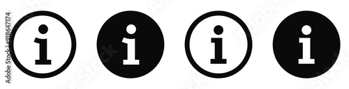 info icons set. information icon symbol, Info button