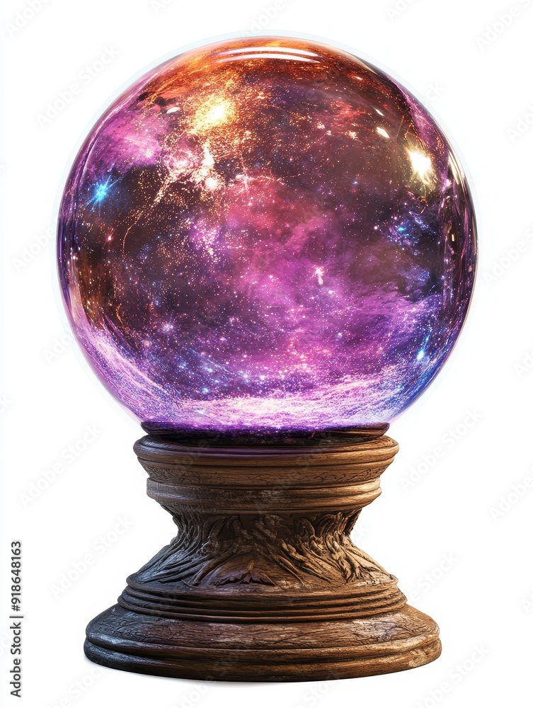 Crystal Ball with Cosmic Galaxy Inside Crystal Ball with Cosmic Galaxy Inside