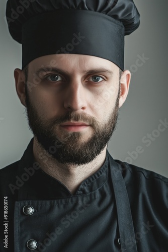 Photorealistic cute male chef man cooking Generative AI