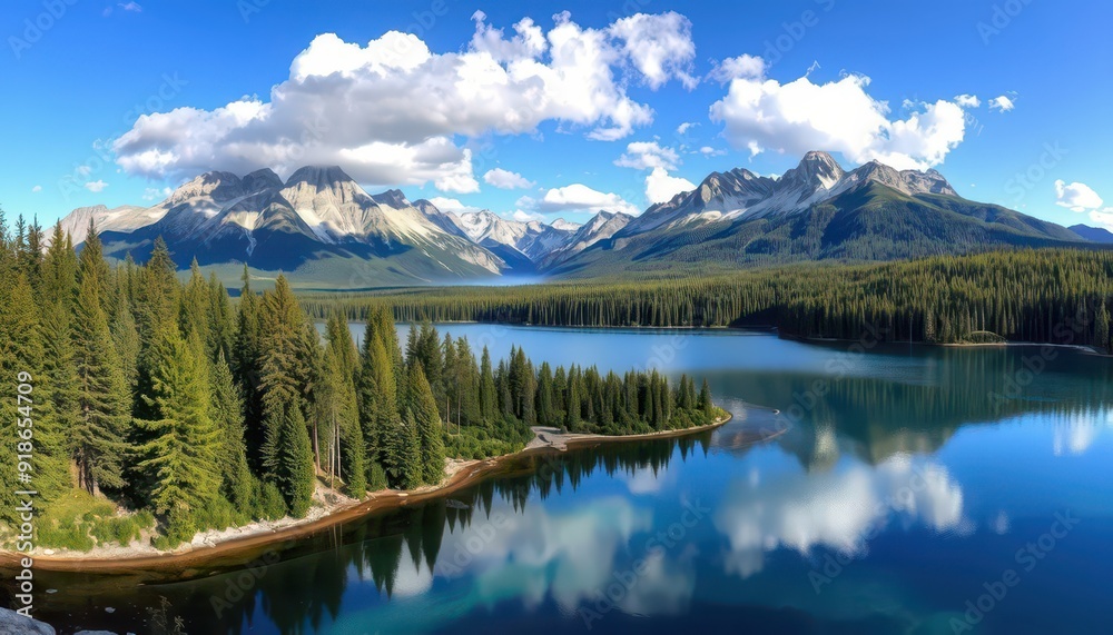 Mountain Lake Reflections. Mountain Lake Reflections.