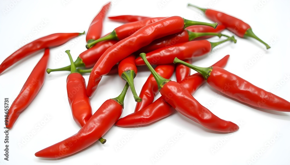red hot chili peppers on white background red hot chili peppers on white background