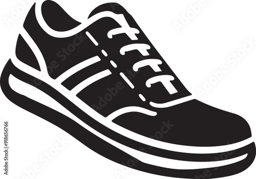 shoe icon silhouette vector illustration.eps