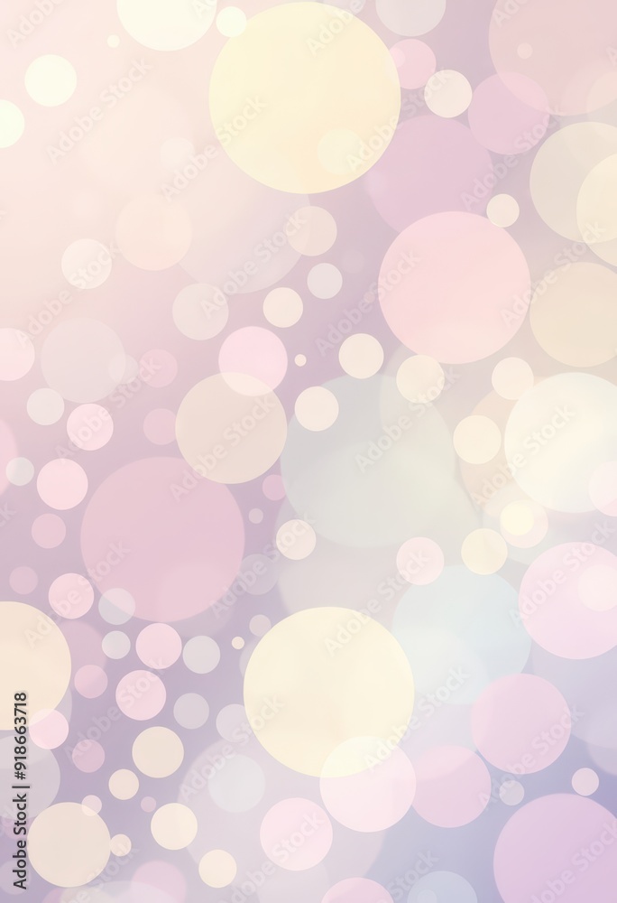 Abstract Pastel Circles Background.
