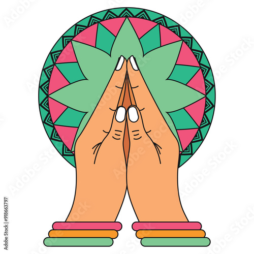 indian welcome namaste hands