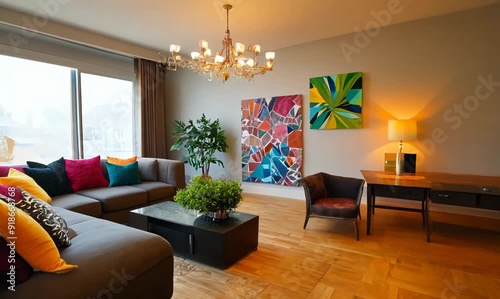 Timelapse Transformation of a Stylish Living Room with Modern Home Decor
