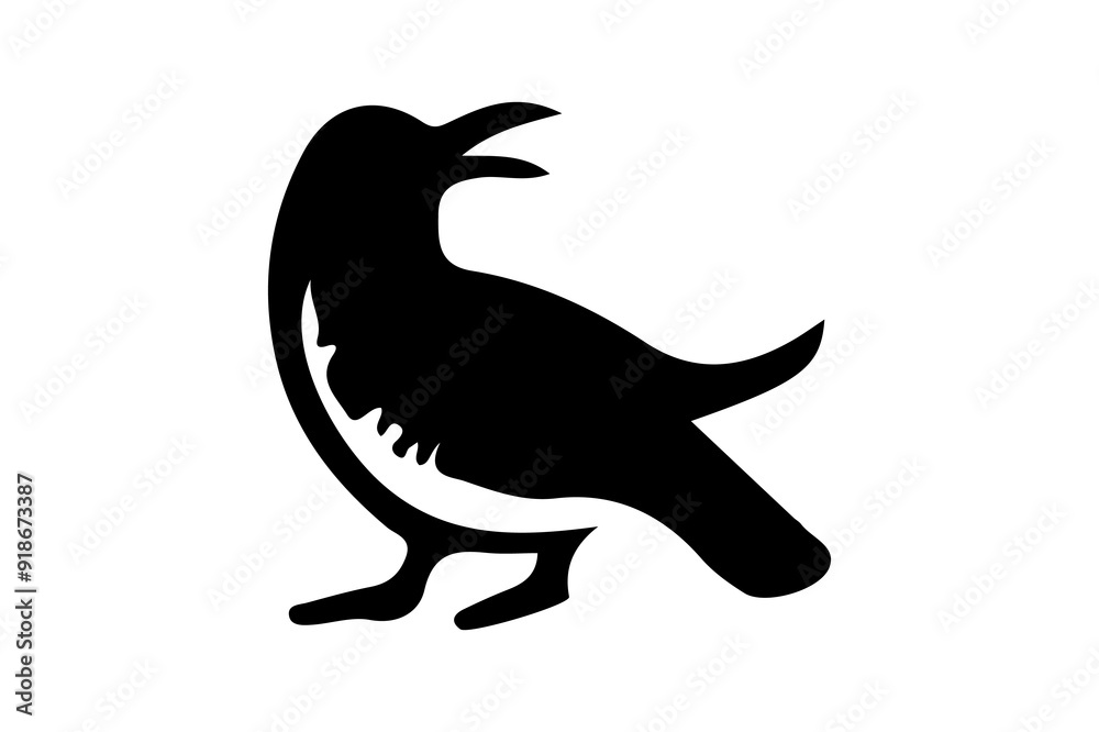 Bird silhouette color flower illustration 05 Bird silhouette color flower illustration 05