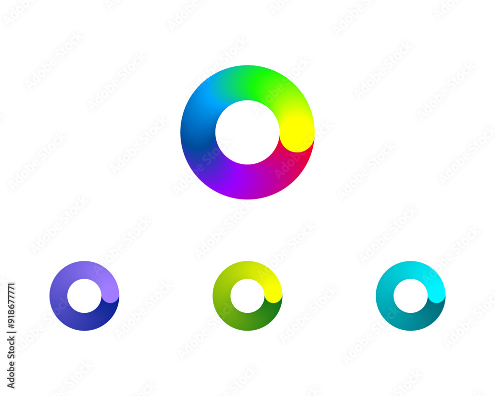 Collection Loading bar status icon. Vector illustration. Set of vector loaded rainbow icons. Download progress. Donload or Upload. Collection Loading bar status icon. Vector illustration. Set of vector loaded rainbow icons. Download progress. Donload or Upload.