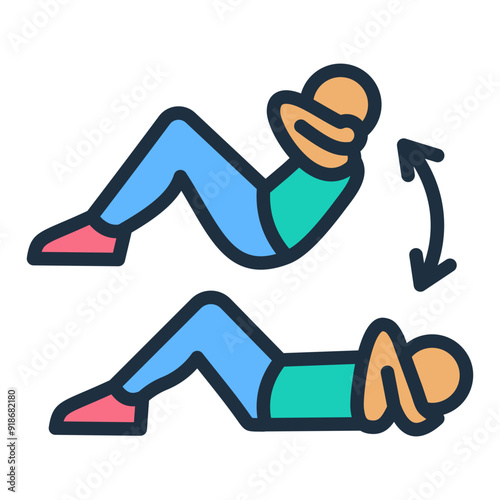 Sit Ups Icon