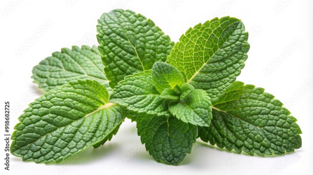 A green leafy herb with a pointed tip