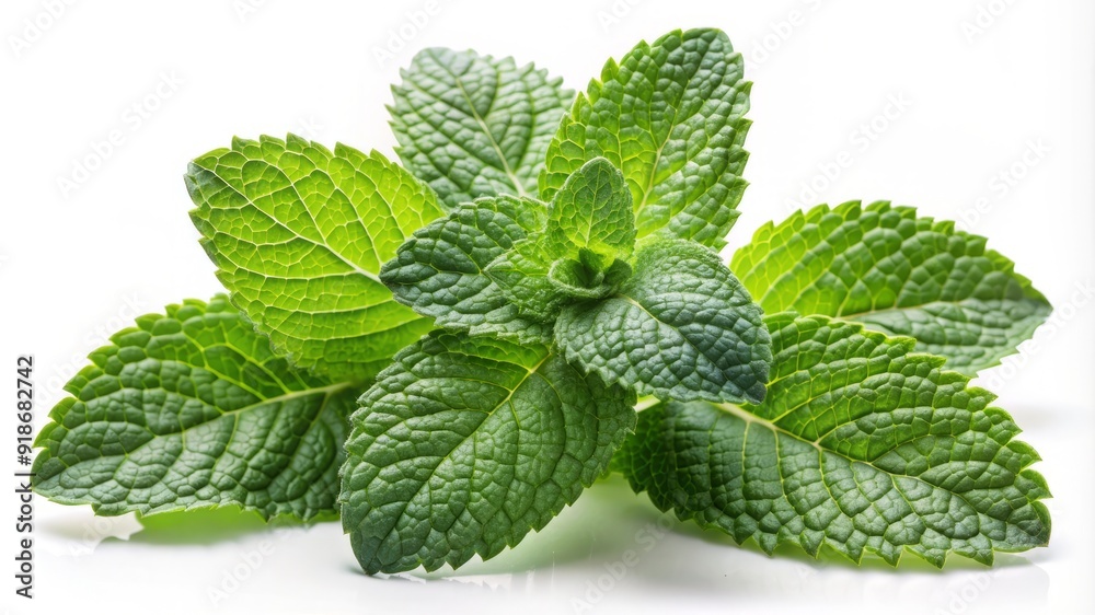 A green leafy herb with a pointed tip A green leafy herb with a pointed tip