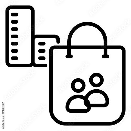 Customer icon, line icon style