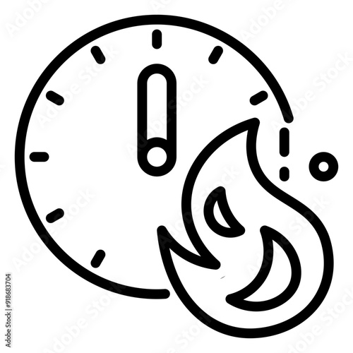 deadline icon, line icon style