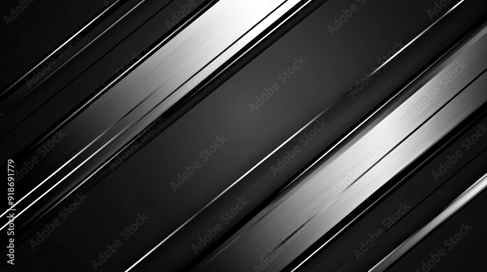 A black and white image with silver lines. A black and white image with silver lines.