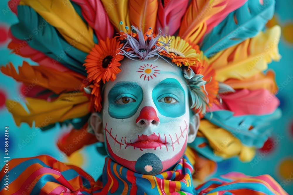 Colorful Celebration: A Festive Face at the Arts Festival Colorful Celebration: A Festive Face at the Arts Festival