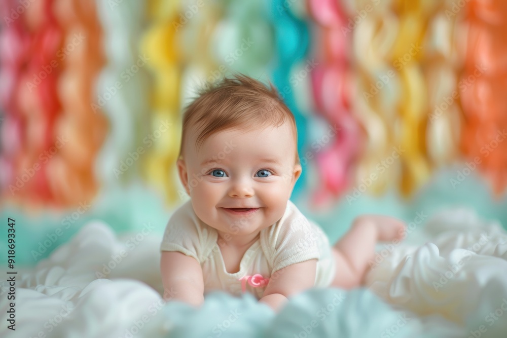 Fototapeta premium Baby's Joyful Response to Music