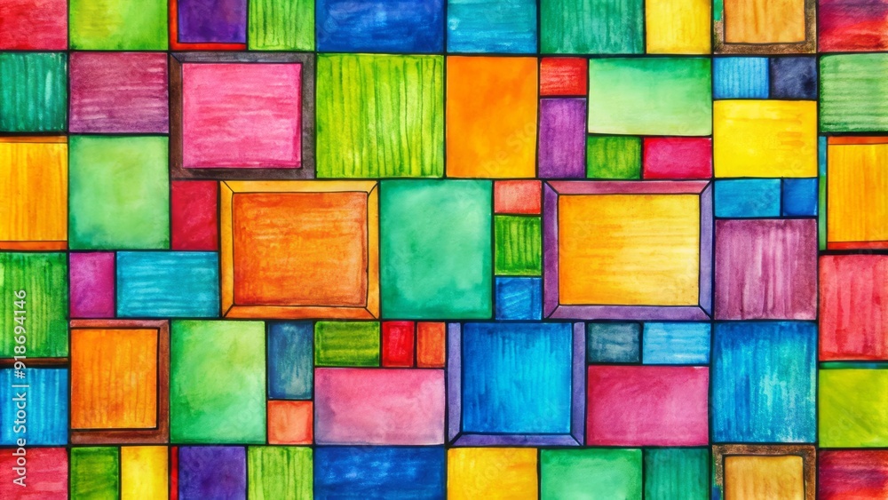 Vibrant hand-drawn squares in various sizes and colors overlap and intersect, creating a playful and abstract geometric background with a creative, DIY aesthetic. Vibrant hand-drawn squares in various sizes and colors overlap and intersect, creating a playful and abstract geometric background with a creative, DIY aesthetic.