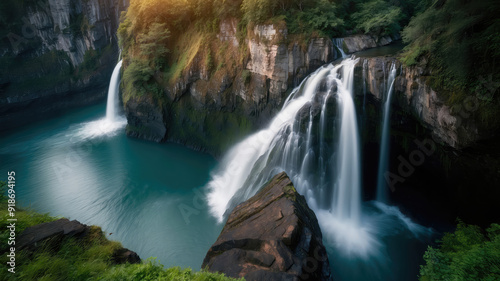 Ethereal Deluge: A Symphony of Water and Sunlight