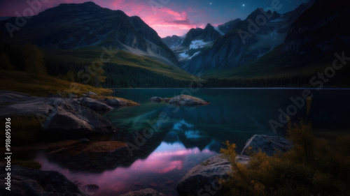 Twilight Serenity: The Lake's Mirror to the Sky