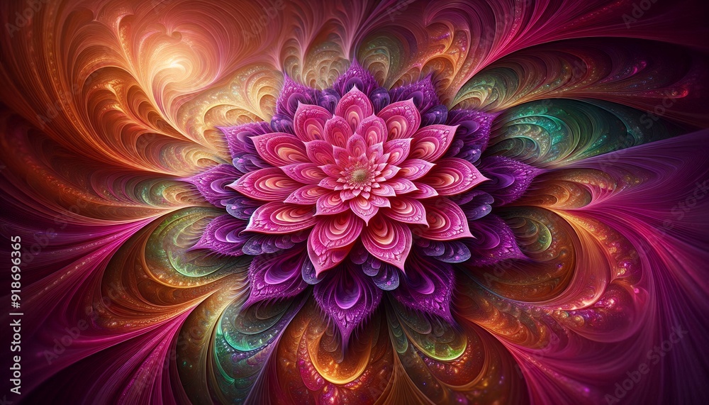 Luminous Abstract Blossom Luminous Abstract Blossom