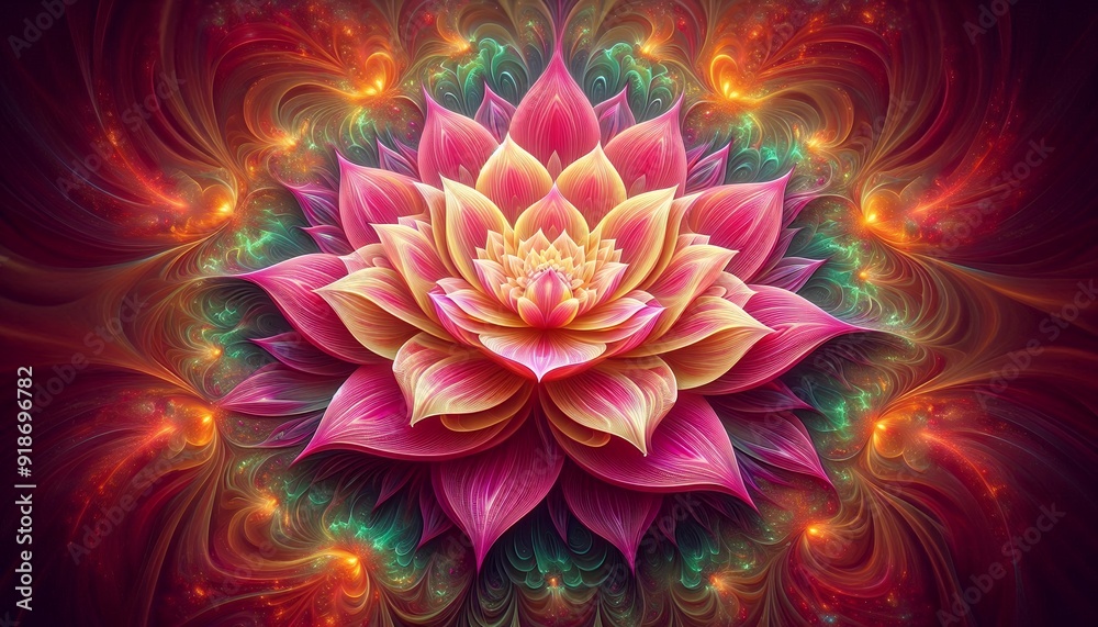 Luminous Abstract Blossom