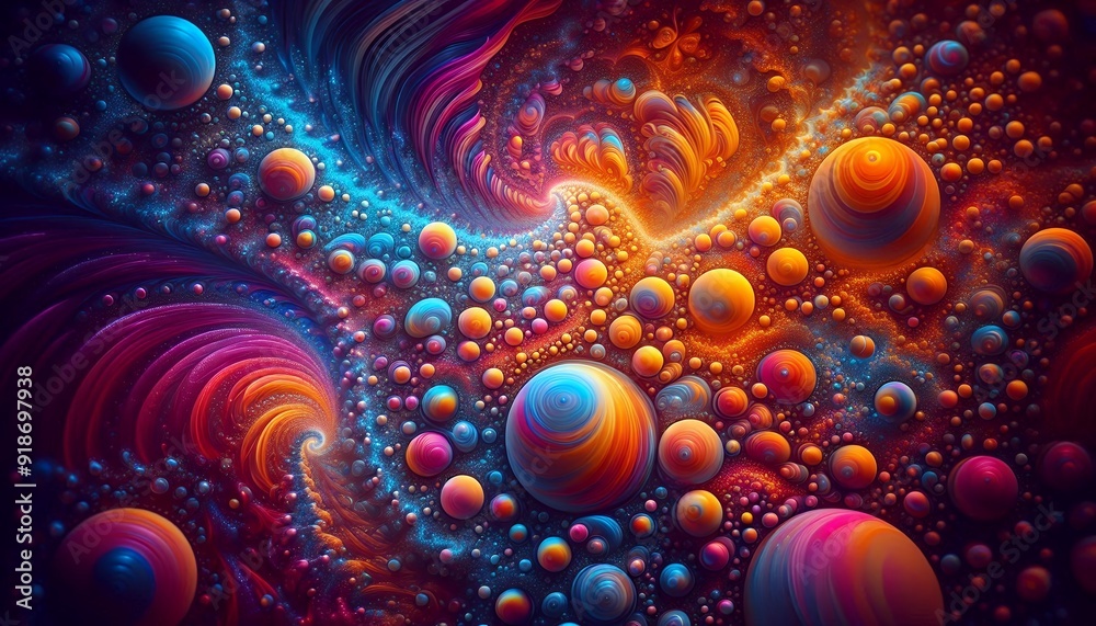 Fototapeta premium Radiant Fractal Bloom