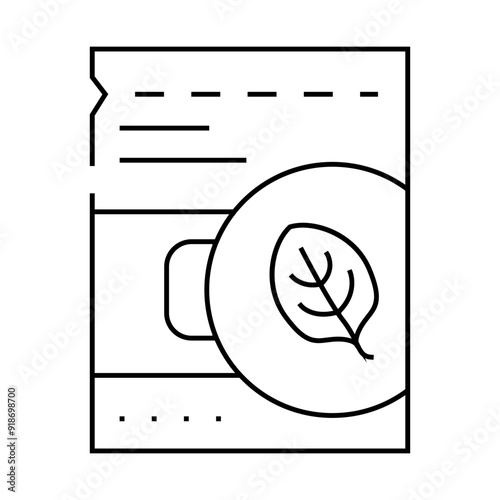 seasoning soup spinach line icon vector. seasoning soup spinach sign. isolated contour symbol black illustration
