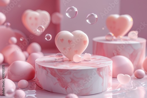 Heartfelt Moments in a Pink Dream