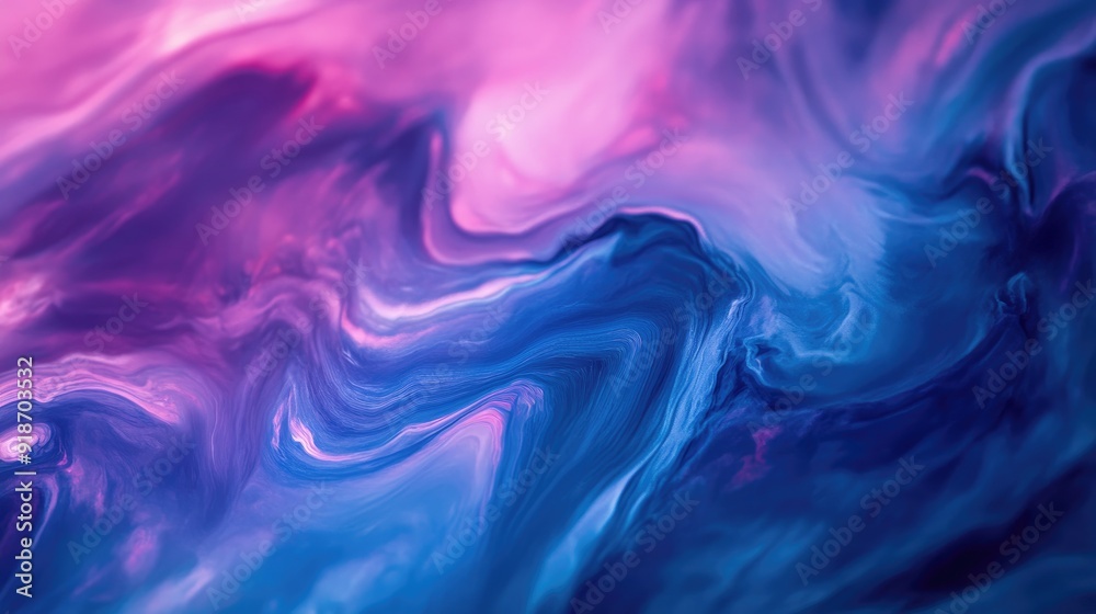 Abstract Swirling Blue and Pink Paint Abstract Swirling Blue and Pink Paint