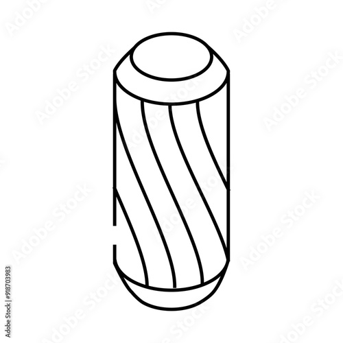 furniture dowel assembly line icon vector. furniture dowel assembly sign. isolated contour symbol black illustration