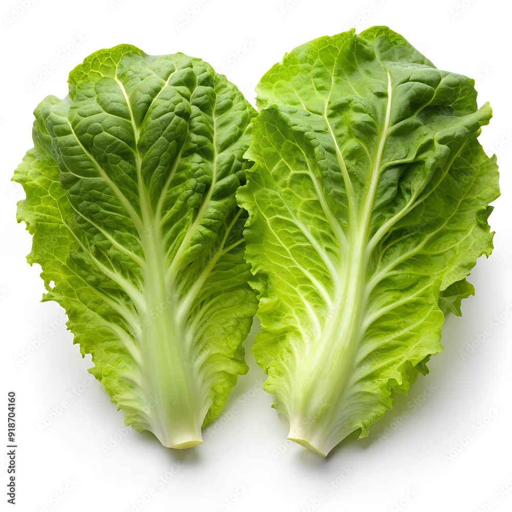fresh green lettuce on a white background fresh green lettuce on a white background