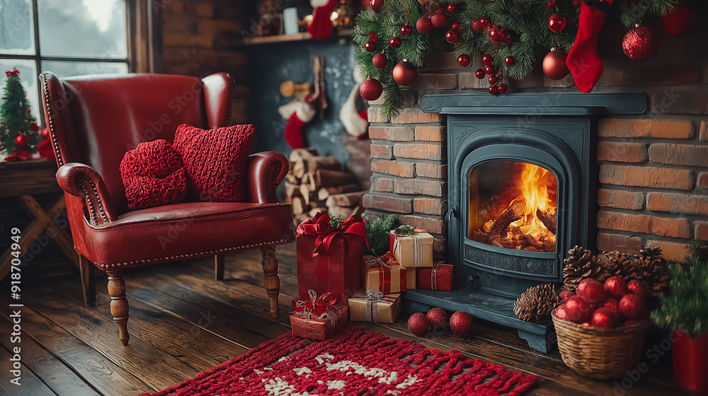 Fototapeta premium Festive holiday decorations and celebrations