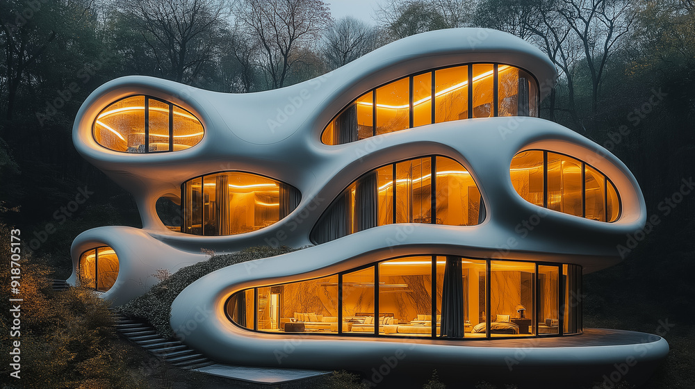 Fototapeta premium Architectural marvel with innovative design and structure